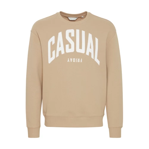 Чоловіча толстовка бежева CASUAL FRIDAY з бавовни фото 1