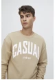 Чоловіча толстовка бежева CASUAL FRIDAY з бавовни фото 5