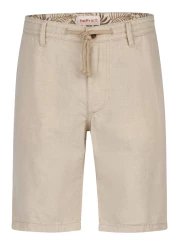 Чоловічі шорти бежеві HATTRIC FASHION з бавовни та льону